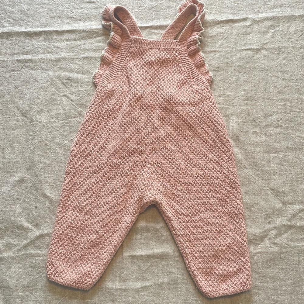 ZARA Baby Pink Knit Ruffle Jumper